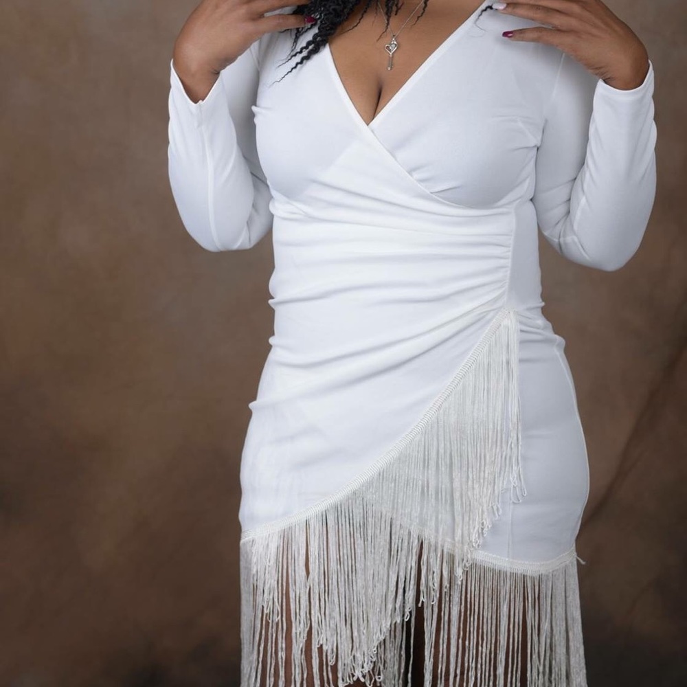 Boohoo Fringe Dress